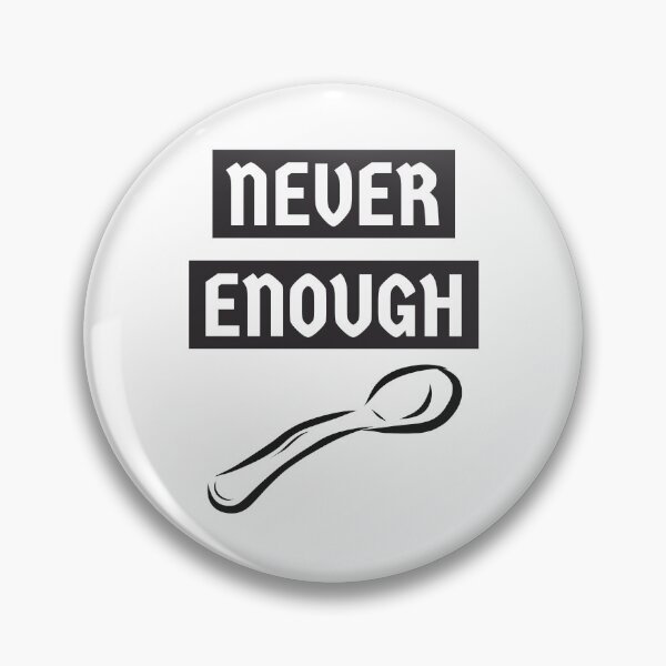 Item preview, Never Enough Spoons (black) designed and sold by crudeart.