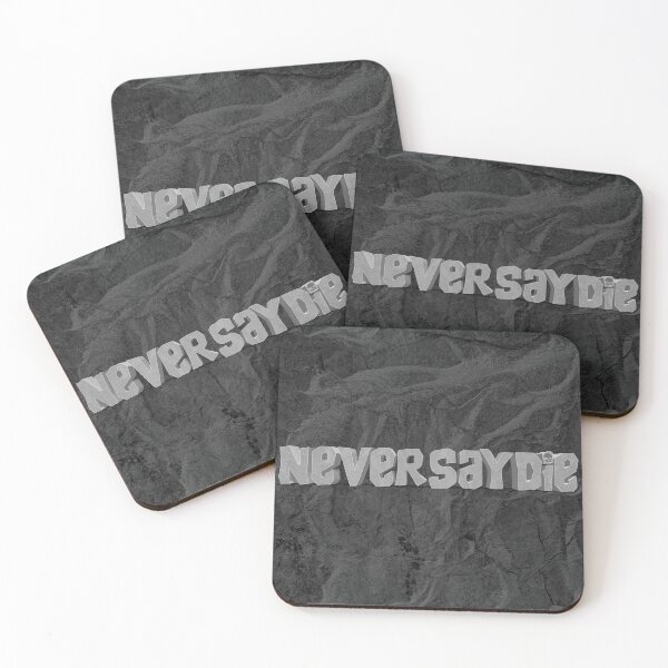 Item preview, Goonies 'Never Say Die' on dark grey stone texture designed and sold by ElvaE.