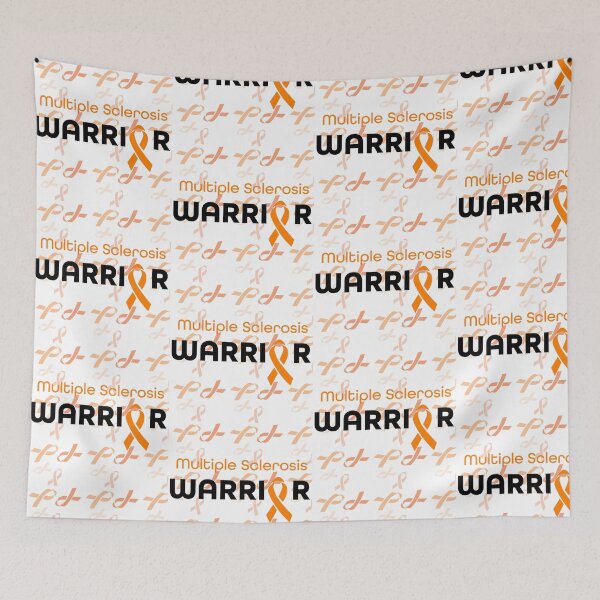 Item preview, Multiple Sclerosis (MS) awareness ribbon - MS Warrior - We are winning  designed and sold by MustaFighter.