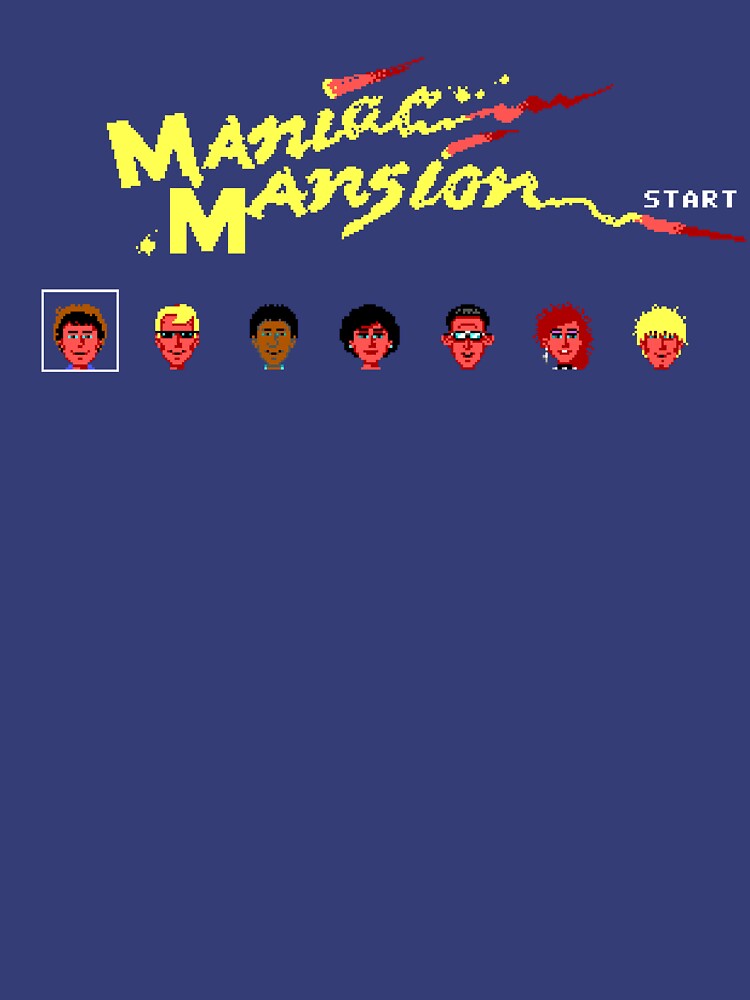 maniac mansion t shirt