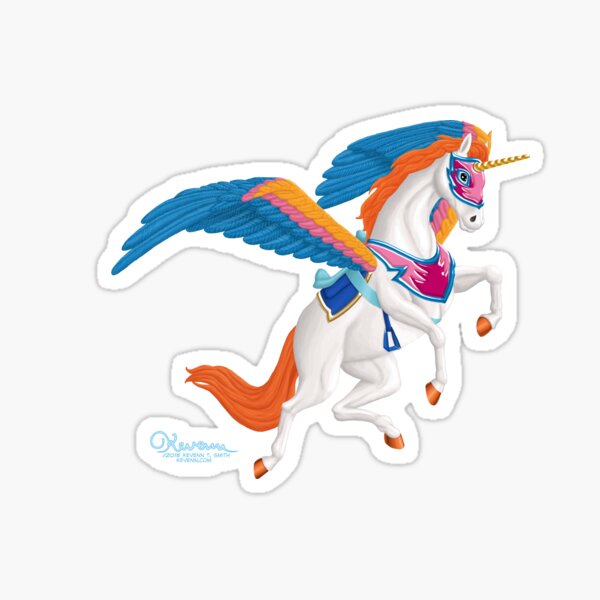 Valkyrie's Trusty Steed by Kevenn T. Smith Sticker