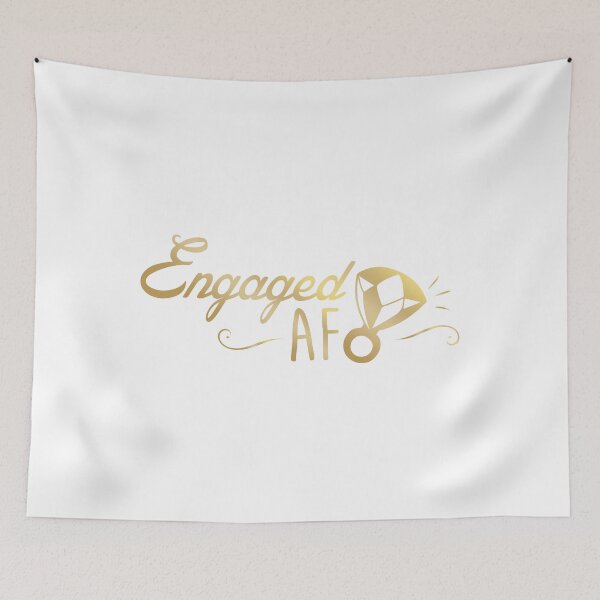 Item preview, Engaged Af Faux Gold Foil Design - Fiance Engagement designed and sold by noirty.
