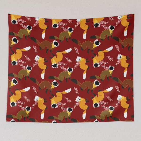 Item preview, Sakura Japanese marten red designed and sold by belettelepink.