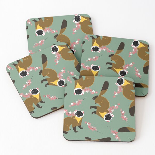Item preview, Sakura Japanese marten green designed and sold by belettelepink.