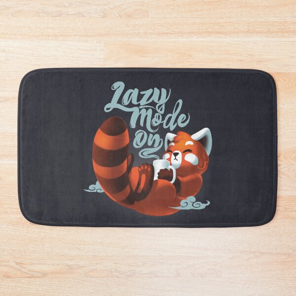 Item preview, Lazy mode ON - Cute Red Panda - Fluffy Coffe Animal designed and sold by BlancaVidal.