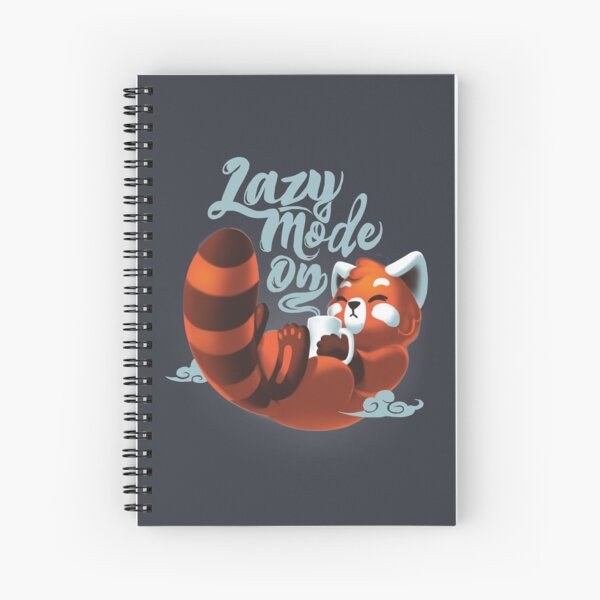 Item preview, Lazy mode ON - Cute Red Panda - Fluffy Coffe Animal designed and sold by BlancaVidal.