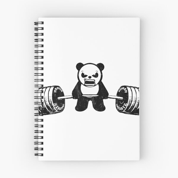 Item preview, Panda Bear Deadlift Design - Weightlifting Gym Tee designed and sold by noirty.