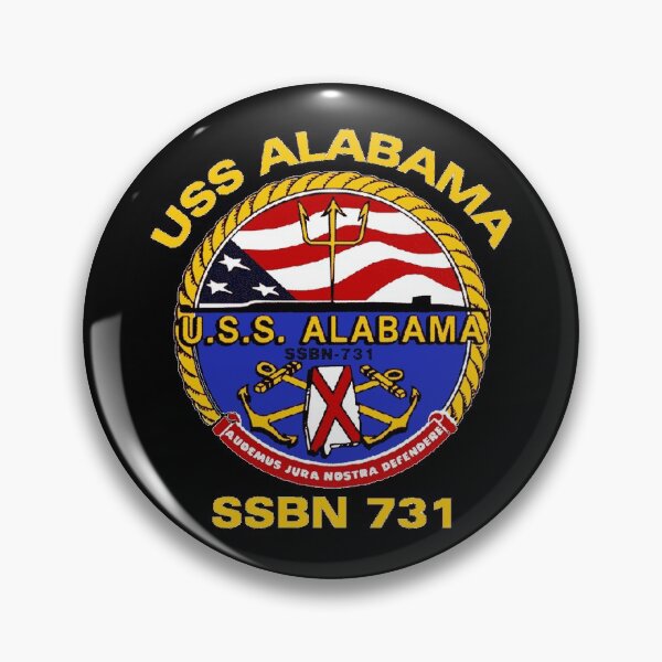 Item preview, USS Alabama (SSBN-731) Crest for Dark Colors designed and sold by Nikki SpaceStuffPlus.