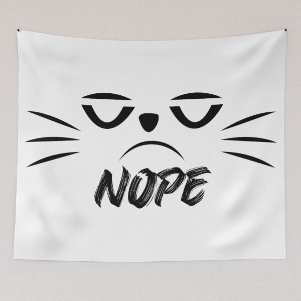 Item preview, Nope Mask Cat designed and sold by Nour Elyakin.