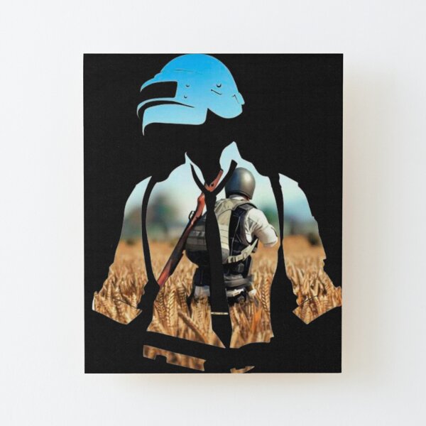 PUBG Wood Mounted Print