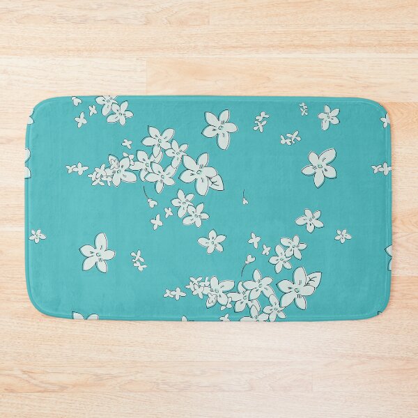 Item preview, David Rose Designs - Show of Flowers (Turquoise - Larger Scale) designed and sold by Sartabanfi.