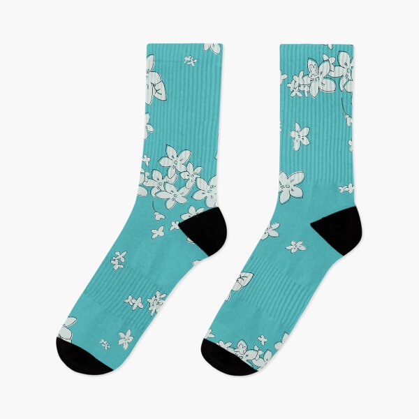 Item preview, David Rose Designs - Show of Flowers (Turquoise - Larger Scale) designed and sold by Sartabanfi.