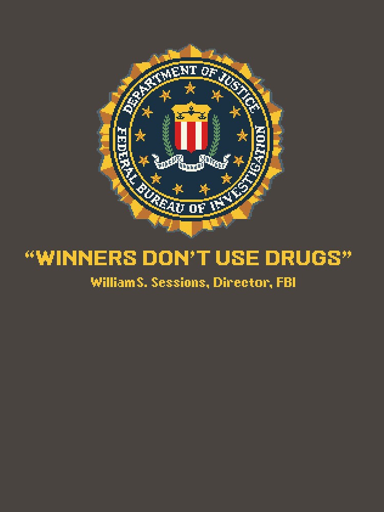 Thumbnail 7 of 7, Classic T-Shirt, Winners Don't Use Drugs designed and sold by pixelskaya.