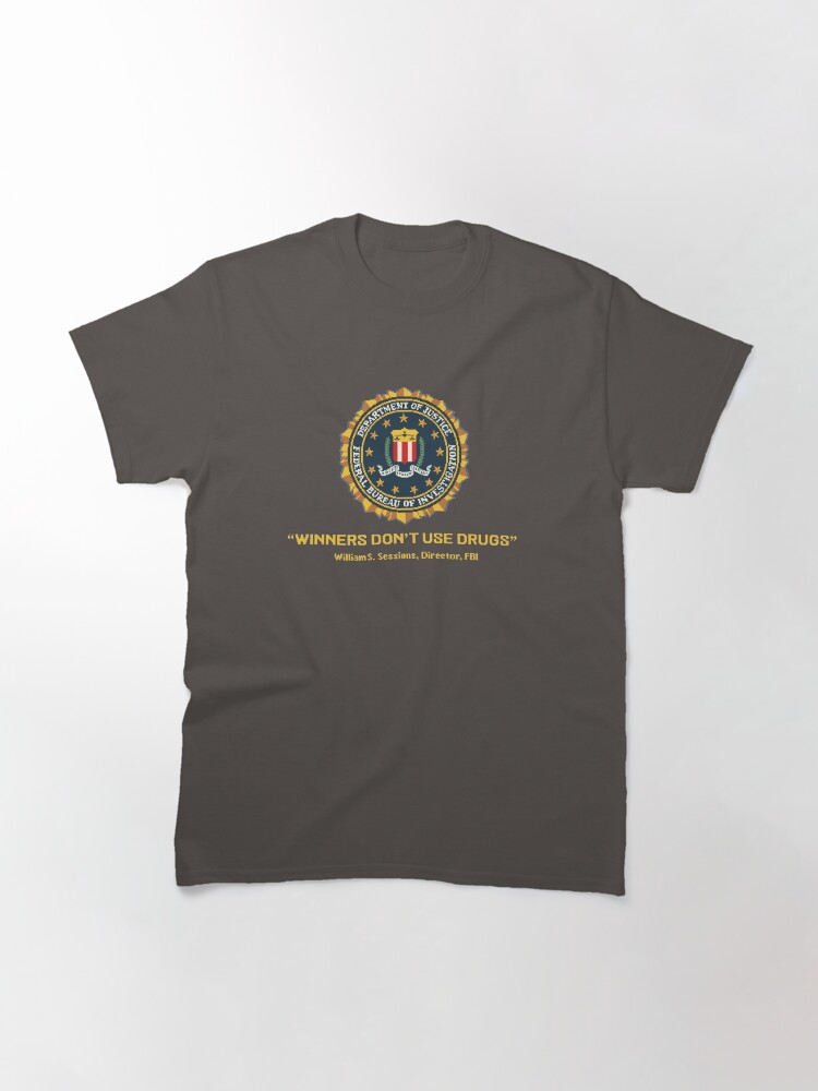 Thumbnail 3 of 7, Classic T-Shirt, Winners Don't Use Drugs designed and sold by pixelskaya.