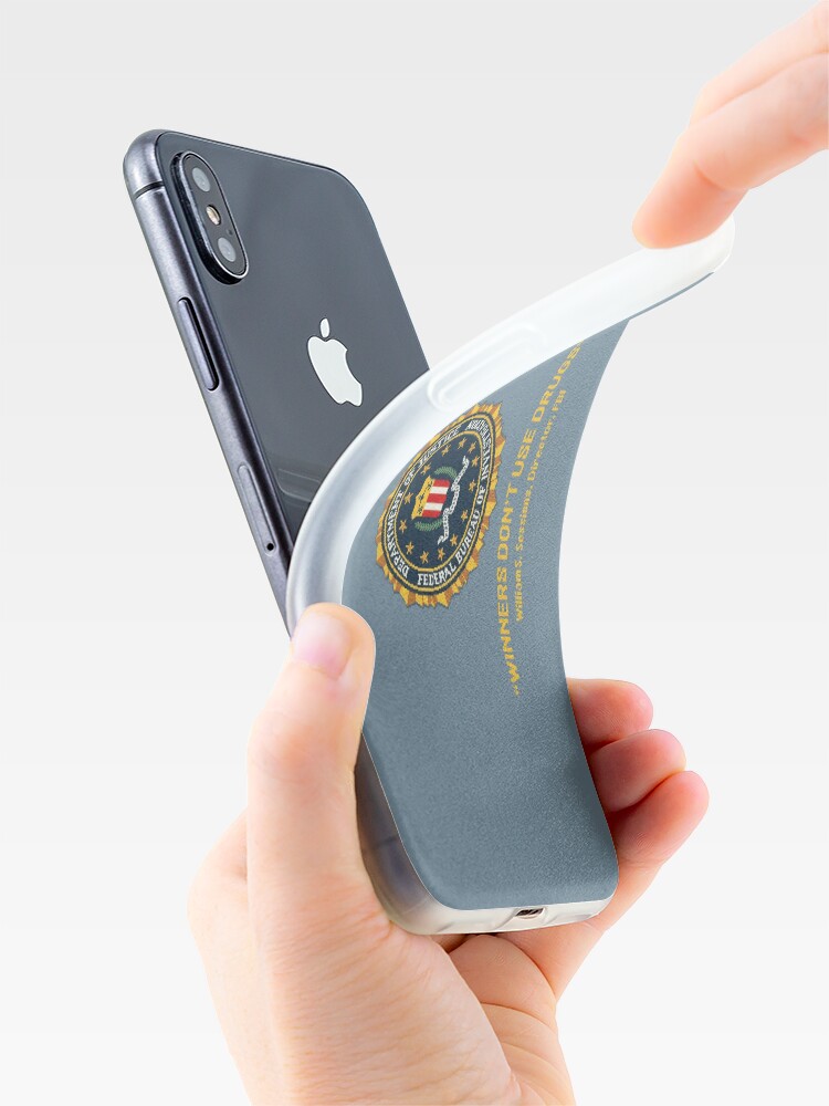 Thumbnail 4 of 5, iPhone Case, Winners Don't Use Drugs designed and sold by pixelskaya.