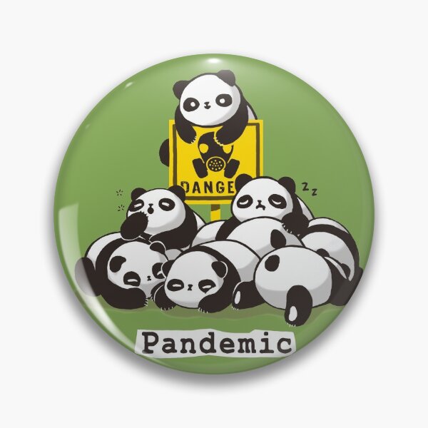 Item preview, Pandemic Pun - Fluffy Cute Panda - Social Distancing designed and sold by BlancaVidal.
