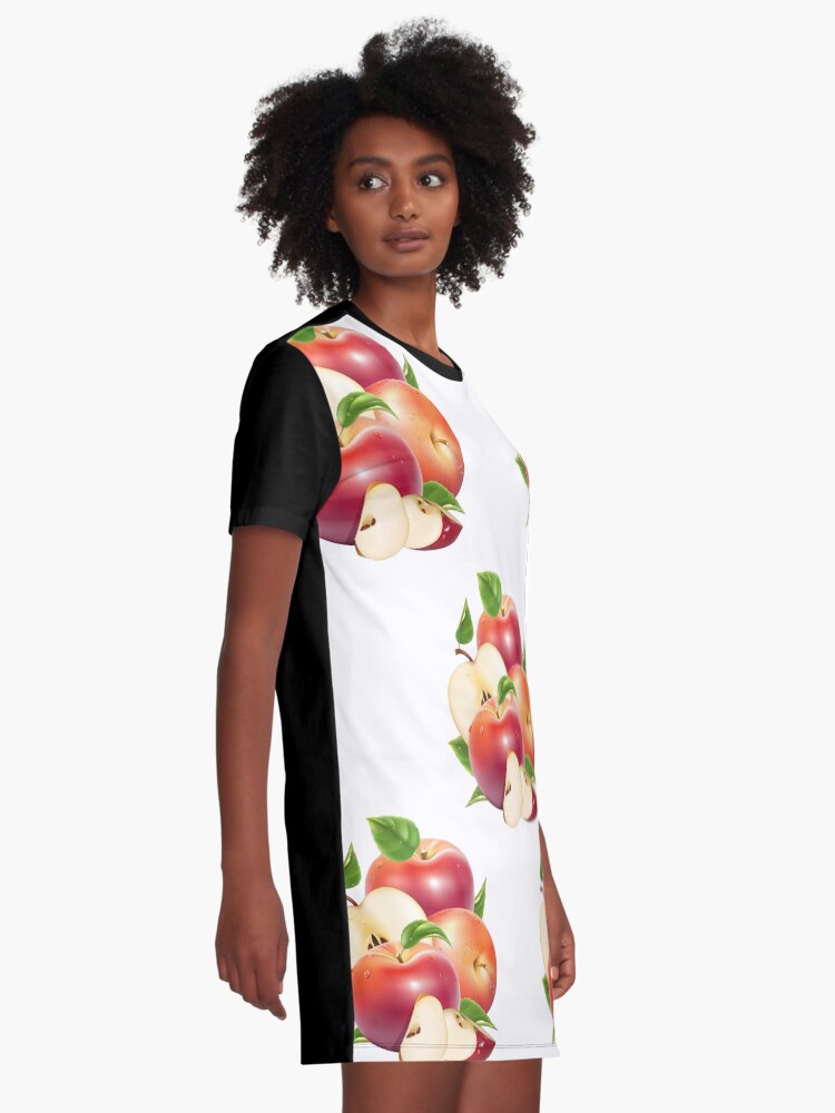 Alternate view of Apple Graphic T-Shirt Dress