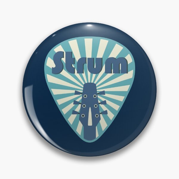 Item preview, Strum - Guitar Pick , Retro Blue designed and sold by ilexdesigns.