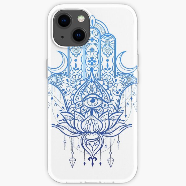 Hamsa Lotus Hand Design iPhone Soft Case