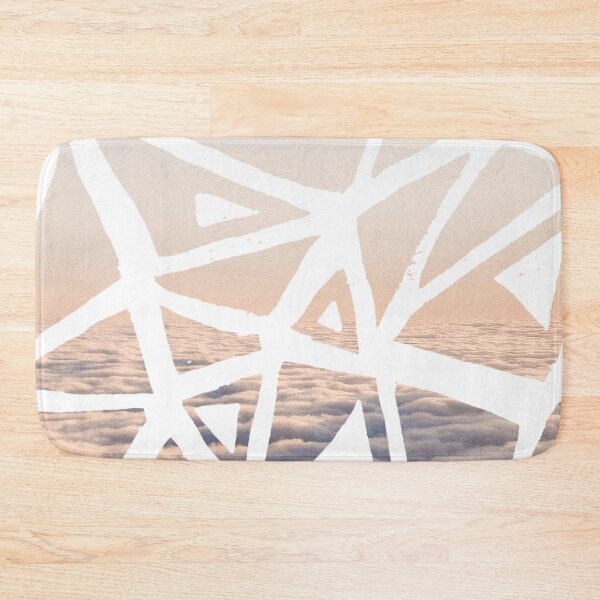 Item preview, Geometric lino cut printed pattern in combination with photography, nature inspired designed and sold by emporiumjulium.