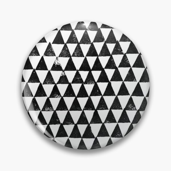 Item preview, Geometric lino cut printed pattern, triangles designed and sold by emporiumjulium.