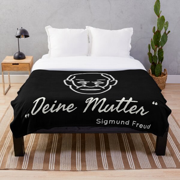Item preview, Deine Mutter Zitat Sigmund Freud designed and sold by BucketheadMerch.