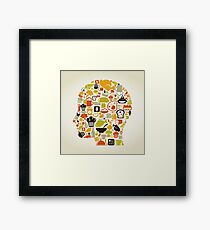 Head food3 Framed Print