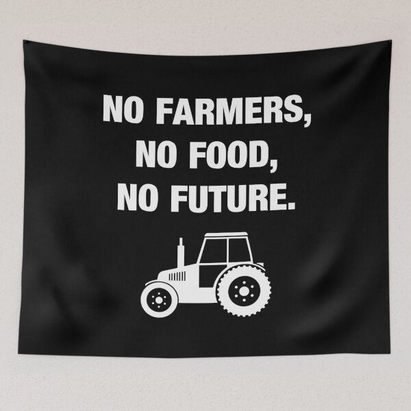 Item preview, No farmer, no food, no future - farmer saying designed and sold by Lenny Stahl.