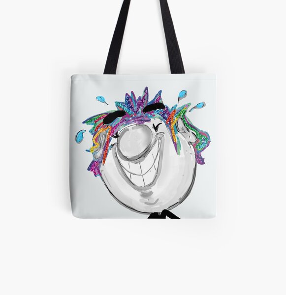 Stickman "Just Fun" Allover-Print Tote Bag