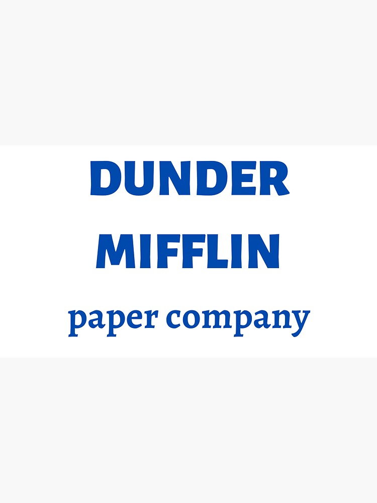 "DUNDER MIFFLIN, paper company" Sticker by VeronikaSchcu Redbubble