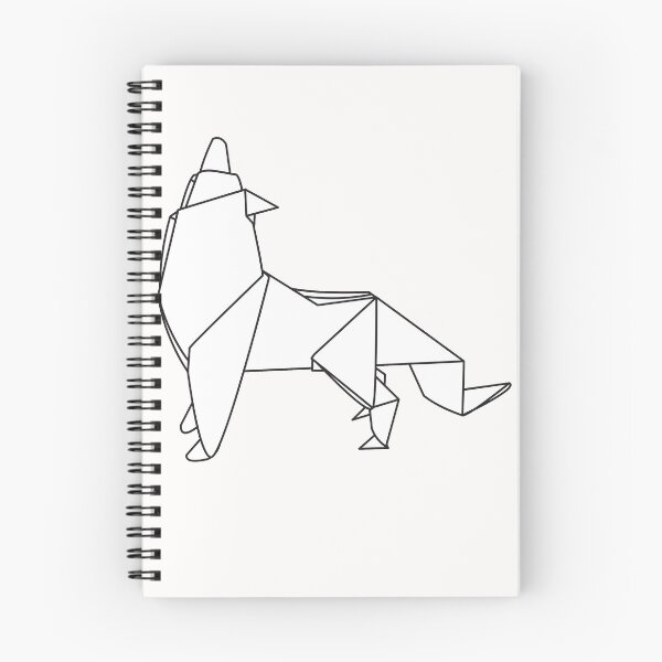 Artikelvorschau, Origami wolf entworfen und verkauft von Schmuddelshirt.