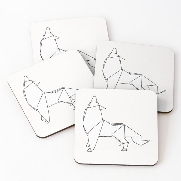 Item preview, Origami wolf designed and sold by Schmuddelshirt.