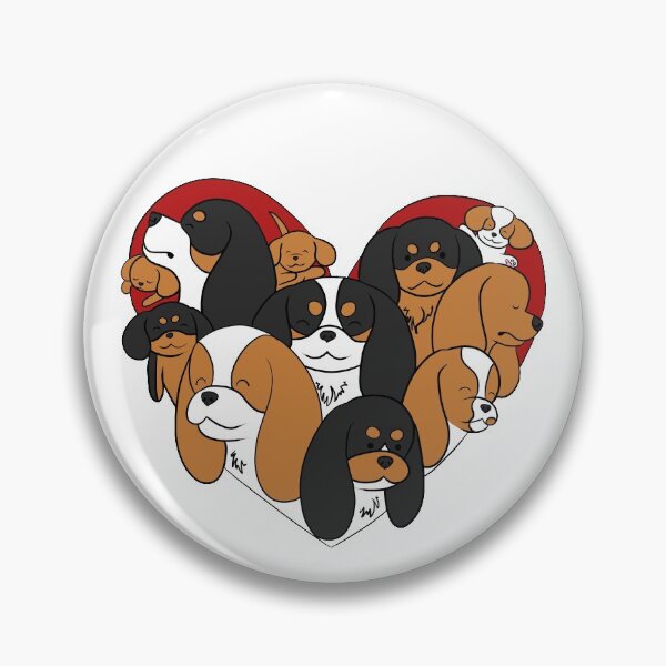 Item preview, Cavalier King Charles Spaniel Heart designed and sold by jollyinu.