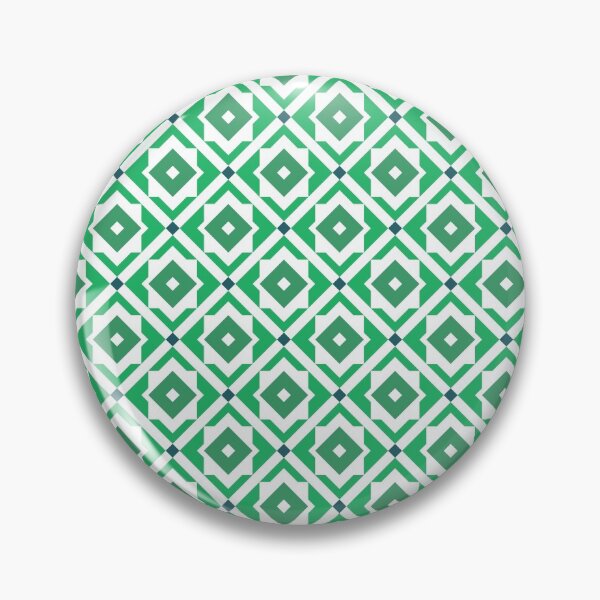 Item preview, Geometric Diamonds and Crosses in Pantone Island Green designed and sold by ilexdesigns.