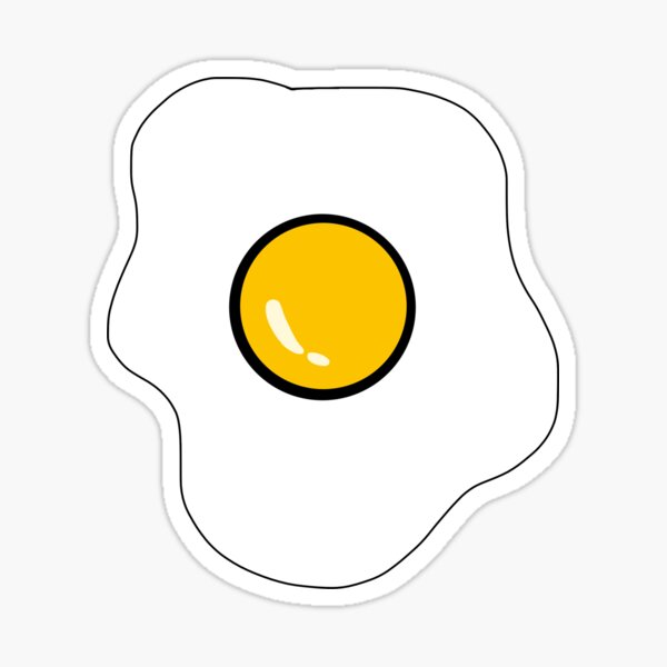 “Egg” Sticker by biffybobcat | Redbubble