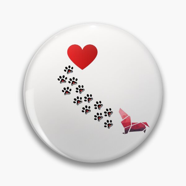 Artikelvorschau, Origami dogs heart entworfen und verkauft von Schmuddelshirt.