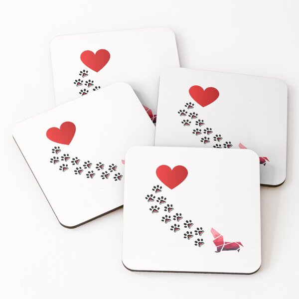 Item preview, Origami dogs heart designed and sold by Schmuddelshirt.