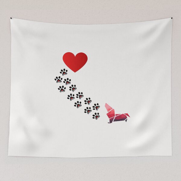 Item preview, Origami dogs heart designed and sold by Schmuddelshirt.