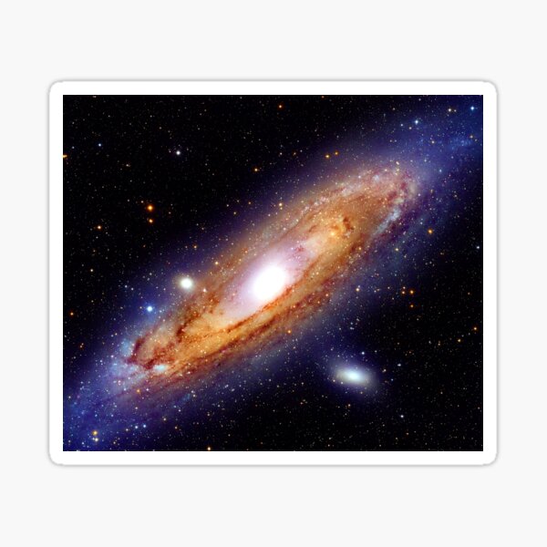 The Andromeda Galaxy (M31, NGC 224) in High Resolution. Nasa Hubble Space Telescope Astronomy Photo Sticker