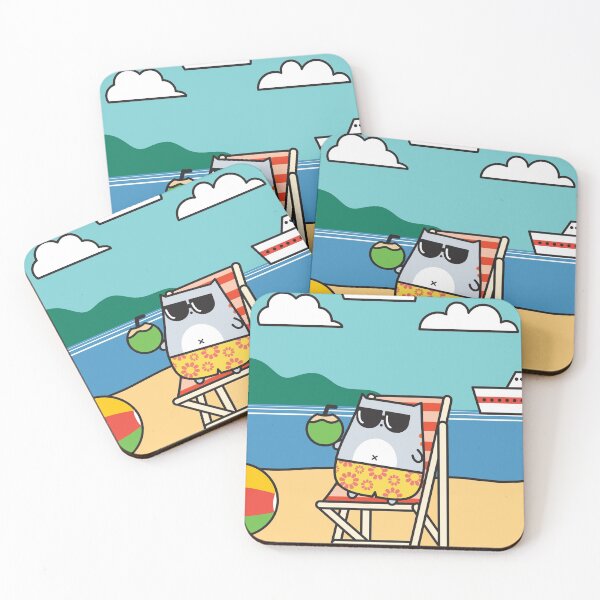 Item preview, Beach Bum Cat designed and sold by thecatcouch.