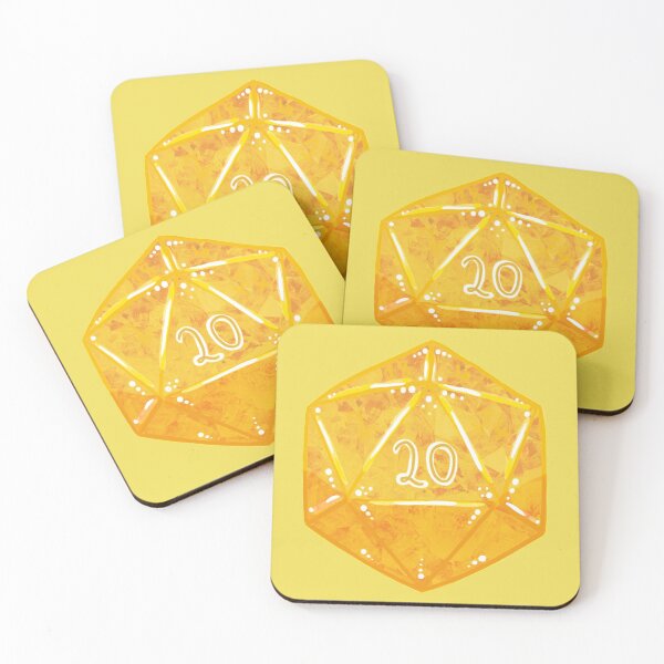 Item preview, Yellow Natural 20 Dungeons and Dragons Candy Dice! designed and sold by amyscabgarden.