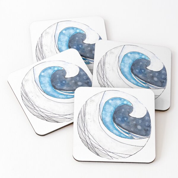Item preview, Wave watercolor  designed and sold by evffitz.