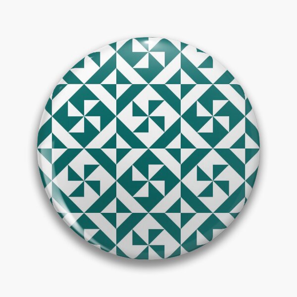 Artikelvorschau, Geometrisches Windrad in Pantone Quetzal Green entworfen und verkauft von ilexdesigns.