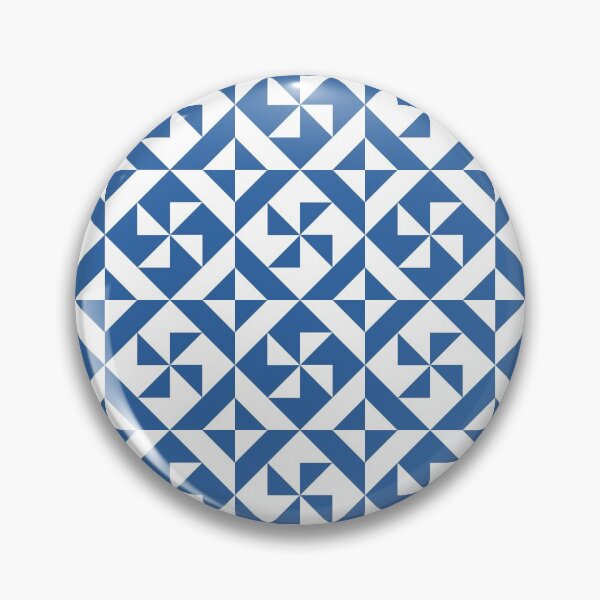 Artikelvorschau, Pinwheel Geometrisch in Pantone Nebeln Blau entworfen und verkauft von ilexdesigns.