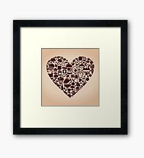 Heart food Framed Print