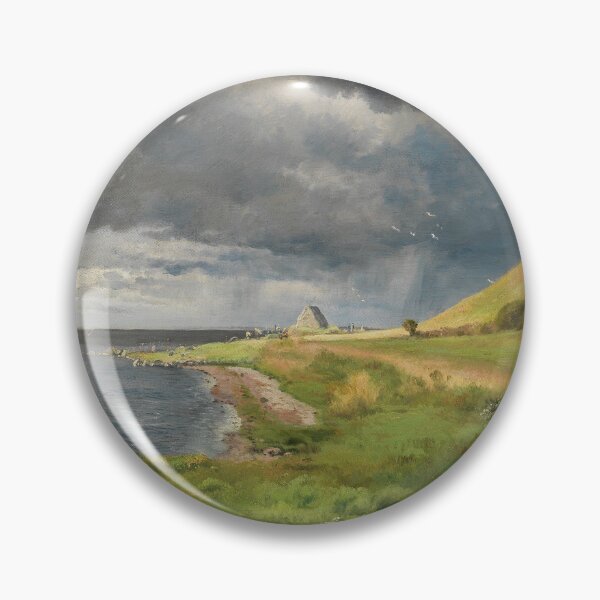Item preview, A passing shower on a Danish coast, Carl Frederik Aagaard, 1894 designed and sold by Vintage Wall Art.