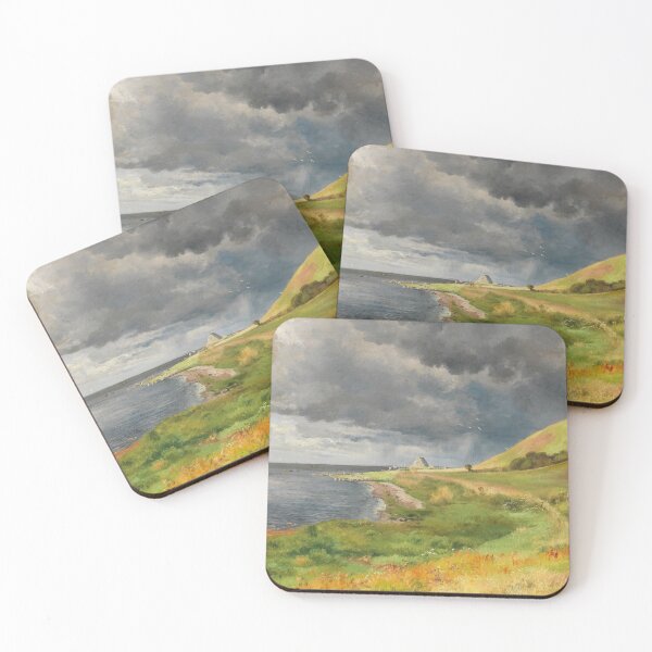 Item preview, A passing shower on a Danish coast, Carl Frederik Aagaard, 1894 designed and sold by Vintage Wall Art.