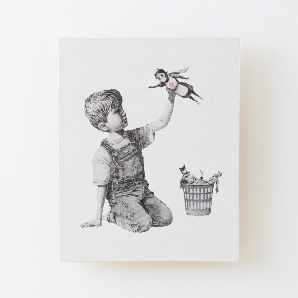 Game Changer - Banksy Wood Mounted Print
