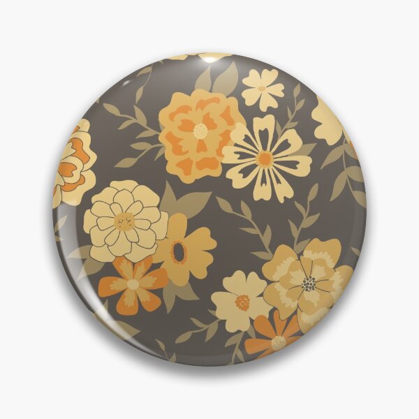 Item preview, Mustard Viney Floral designed and sold by StudioPosies.