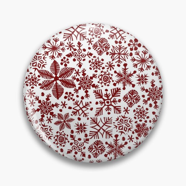 Item preview, CHRISTMAS SNOWFLAKES, red snowflakes designed and sold by emporiumjulium.